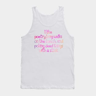 I like poetry, Tank Top